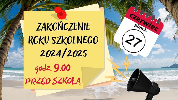 zakończenie zajęć dydaktycznych