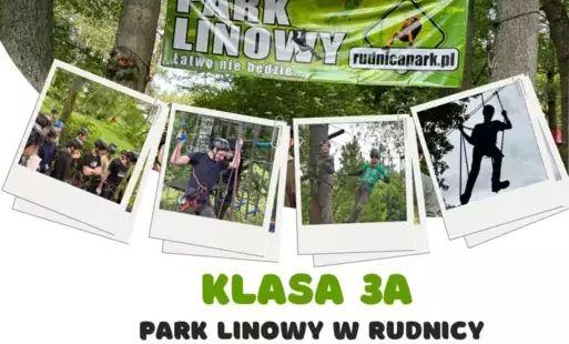 w parku linowym